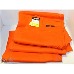 3 PAIRS 36X28 BIGBILL ORANGE WORK PANTS