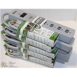 LOT OF 5 POWER BARS, 5 SOCKET, 2.5'L