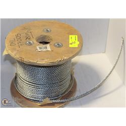 PARTIAL SPOOL OF 1/4" WIRE CABLE