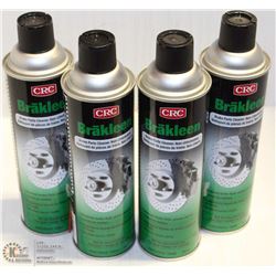 LOT OF FOUR 397G CANS BRAKEKLEEN BRAKE CLEANER