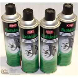 LOT OF FOUR 397G CANS BRAKEKLEEN BRAKE CLEANER