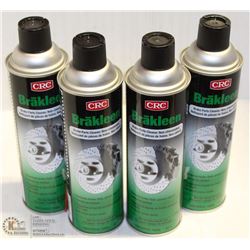 LOT OF FOUR 397G CANS BRAKEKLEEN BRAKE CLEANER