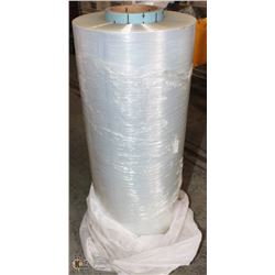 LARGE ROLL OF SHRINK-WRAP 19.5" X UNKNOWN LENGTH