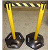 Image 1 : PAIR OF HI-VIZ TENSA-BARRIER BARRIERS