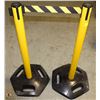 Image 1 : PAIR OF HI-VIZ TENSA-BARRIER BARRIERS