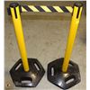 Image 1 : PAIR OF HI-VIZ TENSA-BARRIER BARRIERS