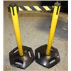 Image 1 : PAIR OF HI-VIZ TENSA-BARRIER BARRIERS
