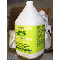 4 JUGS ALL NATURAL LIME SOLVENT HAND CLEANSER