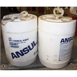 PAIR OF 19 L OF ANSUL WET CHEMICAL AGENT