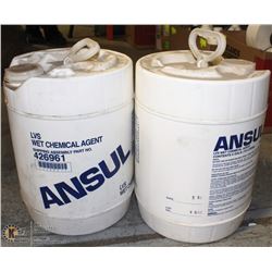 PAIR OF 19 L OF ANSUL WET CHEMICAL AGENT