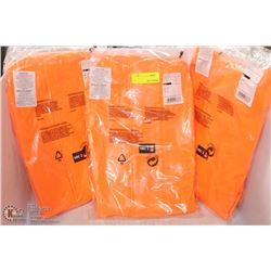 LOT OF 3 HI-VIZ  FIRE-RESISTANT FOX CREEK RAIN-