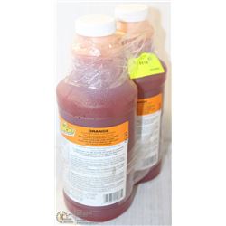 2 BOTTLES SQUINCHER ORANGE ENERGY BEVERAGE