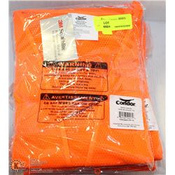 LOT OF 6 XL HI-VIZ CONDOR SAFETY VESTS