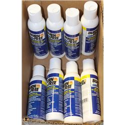 LOT OF EIGHT 4OZ BURN-FREE PAIN RELIEVING GEL