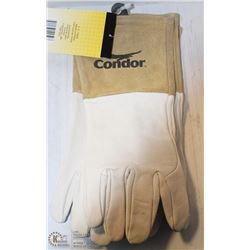 2 PAIRS OF LARGE CONDOR LEATHER WELDING GAUNTLETS