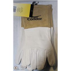 2 PAIRS OF LARGE CONDOR LEATHER WELDING GAUNTLETS