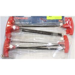 WESTWARD 9-PIECE T-HANDLE HEX KEY SET