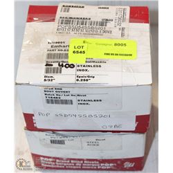 2 BOXES OF POP RIVETS 1/8" + 5/32"