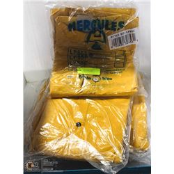 LOT OF 5 HERCULES XL RAINJACKETS W/ HOODS