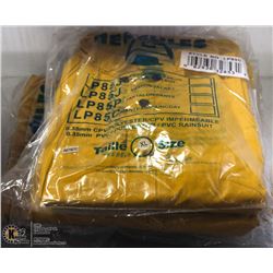 LOT OF 5 HERCULES XL RAINJACKETS W/ HOODS