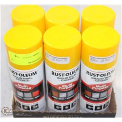 6 CANS RUST-O-LEUM MULTI-PURPOSE ENAMEL COATING