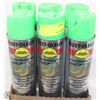 Image 1 : 6 CANS OF RUST-O-LEUM INVERTED MARKING SPRAY-PAINT