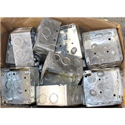 LOT OF 4"x4" ELECTRICAL BOXES