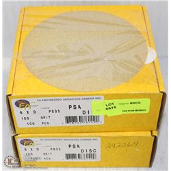 2 CASES OF KLINGSPOR 6" 100 GRIT PADS