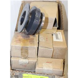 LOT OF ASSORTED BELT-DRIVES, MOTOR WHEELS