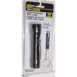 LOT OF 2 LED FLASHLIGHT WITH LASER SETS