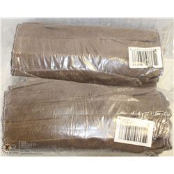 2 BUNDLES OF BROWN MULTIPURPOSE GLOVES