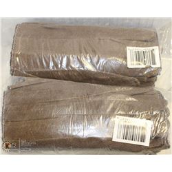2 BUNDLES OF BROWN MULTIPURPOSE GLOVES