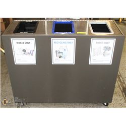 3 COMPARTMENT WASTE STATION