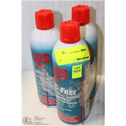 3 CANS OF LPS LUBRICANT + CLEANER + SEALER