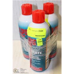 3 CANS OF LPS CHAINMATE CHAIN  WIRE ROPE LUBRICANT