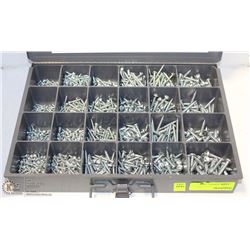 NEW METAL ORGANIZER W/ ASSORTED SIZES SCREWS