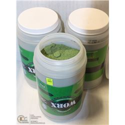 3 CONTAINERS OF ALL-NATURAL WORX DRY HAND CLEANER