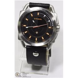 NEW DIESEL LEATHER STRAP MEN WATCH