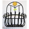 Image 1 : HEAVY WROUGHT IRON WALL PLANTER BASKET
