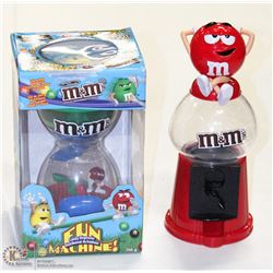 M&M BUBBLEGUM & FUN MACHINE CANDY DISPENSERS