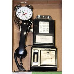 REPLICA COIN PAY PHONE - WORKS, MISSING KEY FOR