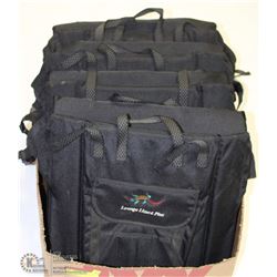 LARGE BOX W/SET OF 4 BLACK LOUNGE LIZZARD