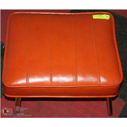 VINTAGE ORANGE STOOL