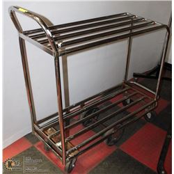 2 SHELF ROLLING SHOP CART