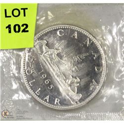 1965 CANADA SILVER DOLLAR COIN