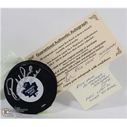 RICK VAIVE GUARANTEED AUTHENTIC AUTOGRAPHED PUCK