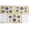 LOT OF 3 - RCM UNCIRCULATED MINT SETS  1968, 1969,