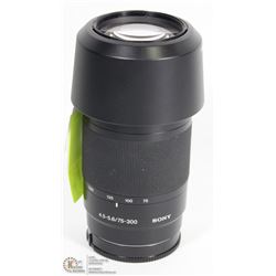 SONY #4026 75-300 MM TELEPHOTO LENS F4.5-5.6 W/