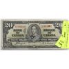 1937 CANADIAN  $20  DOLLAR BILL
