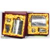 Image 1 : 2 EAGLE ETCHED FLASK GIFT SETS